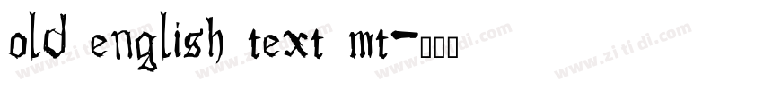 old english text mt字体转换